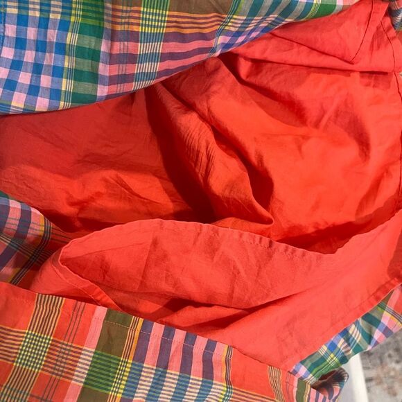 J Crew Plaid Maxi Dress tie front size M - Picture 12 of 15